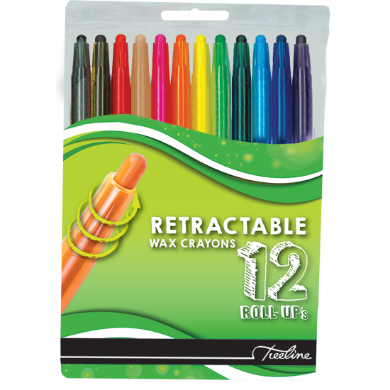 Picture of Wax Crayons: Retractable Wax 12 Piece Assorted