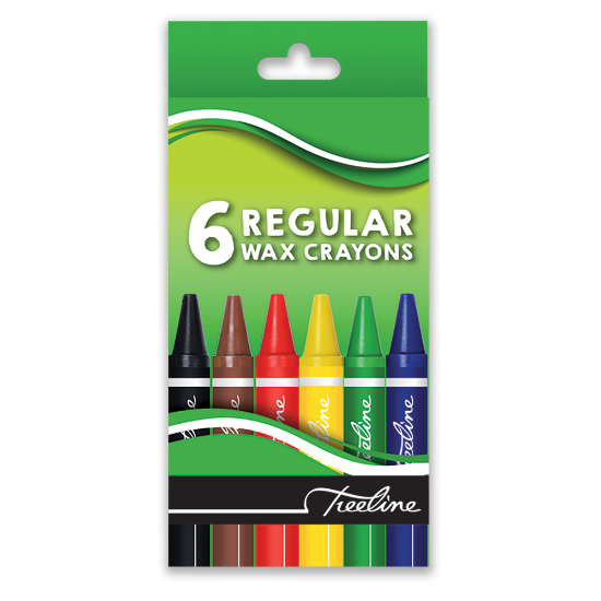 Picture of Wax Crayons: Regular 6 Piece Assorted