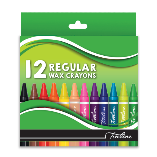 Picture of Wax Crayons: Regular 12 Piece Assorted