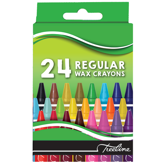 Picture of Wax Crayons: Regular 24 Piece Assorted