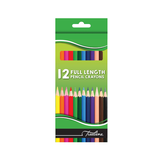 Picture of Pencil Crayons 12'S: Full Length Assorted