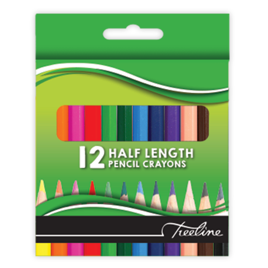 Picture of Pencil Crayons 12'S: Half Length Assorted