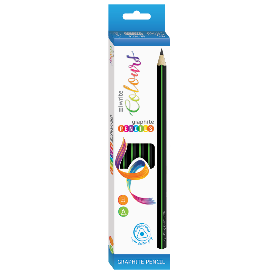 Picture of IWrite Colours H Graphite Pencils Pkt-6