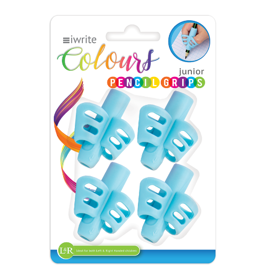 Picture of IWrite Colours Junior Pencil Grip Blue Set 4