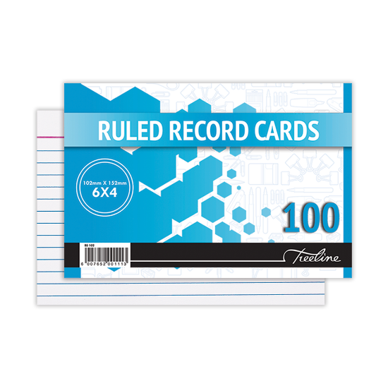 Picture of Record Cards: (6 X 4) 102 X 152mm Feint Ruled Whit