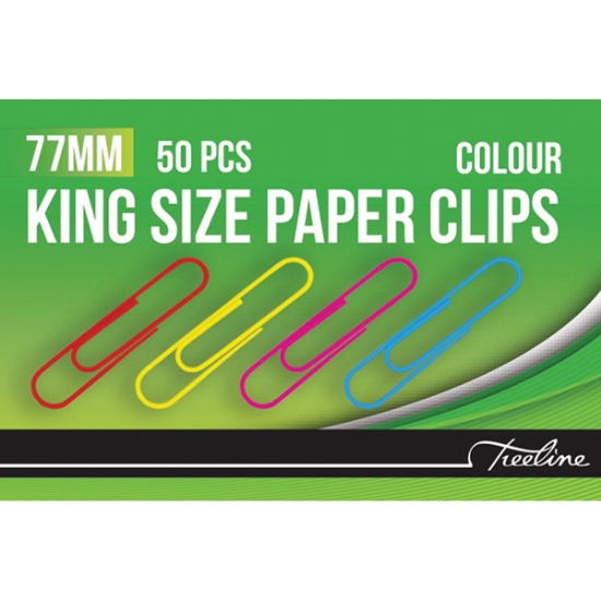 Picture of Gemclips 77mm PVC Coated Assorted 50's Each