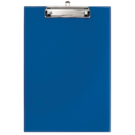 Picture of Clipboadrs: A4 PVC - Single Side PVC Blue Each