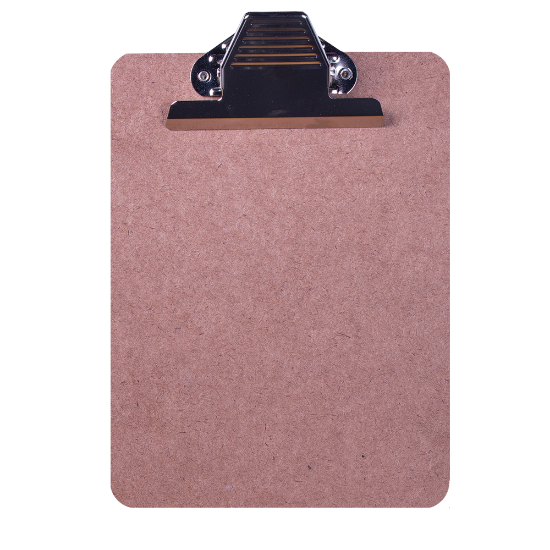 Picture of Clipboards: A5 Masonite Brown Each