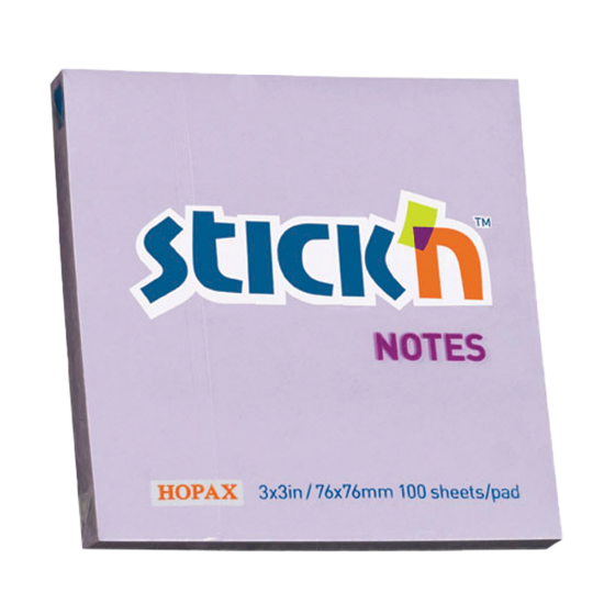 Picture of Adhesive Notes: 76mm X 76mm Pastel Purple Pkt-12