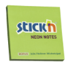 Picture of Adhesive Notes: 76mm X 76mm Neon Lime Each