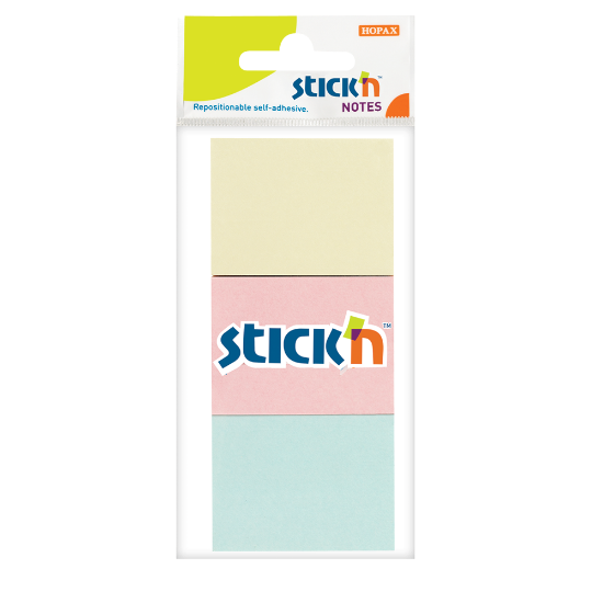 Picture of Adhesive Notes: 38mm X 50mm Pastel Assorted Box-24