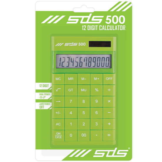 Picture of Calculator 12 Digit Green