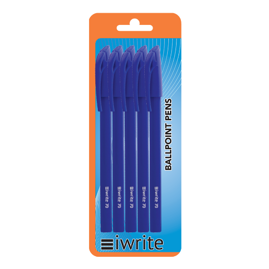 Picture of IWrite Solid Colour Blue Pkt-6