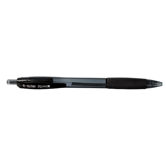 Picture of IWrite Gel Retractable Pen Black Each