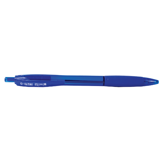 Picture of IWrite Gel Retractable Pen Blue Each