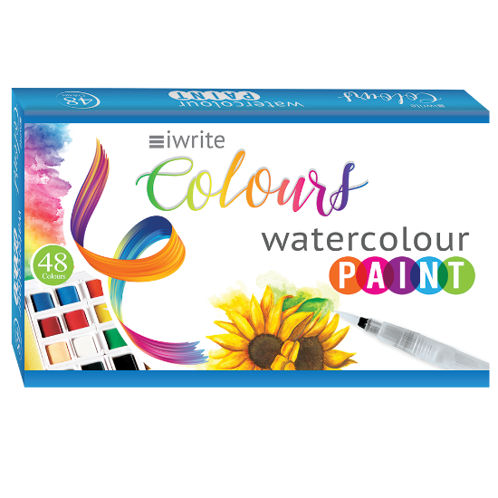 Picture of Iwrite Colours Watercolour Paints 48