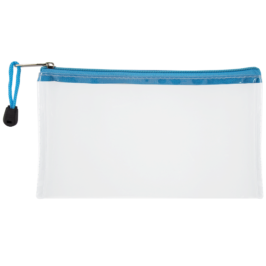 Picture of Pencil Bags: Transluscent Mesh 22cm With Blue Zip