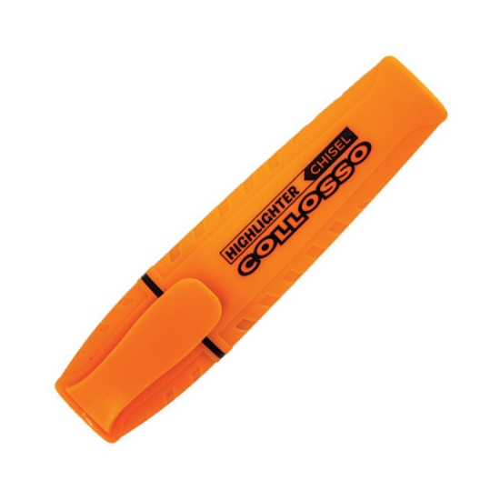 Picture of Collosso Highlighters Chisel Tip Orange Box-10