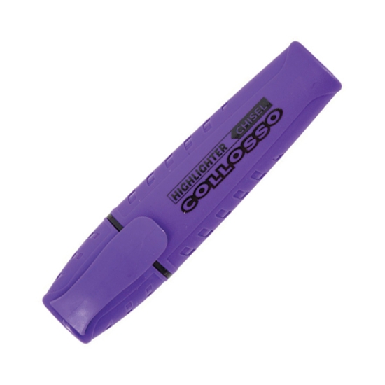 Picture of Collosso Highlighters Chisel Tip Purple Box-10