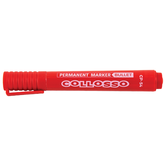 Picture of Collosso Permanent Marker Bullet Point Red Each