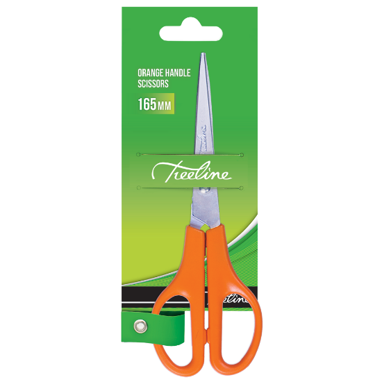 Picture of Scissors: Orange Handle 165mm 1.5mm Blade