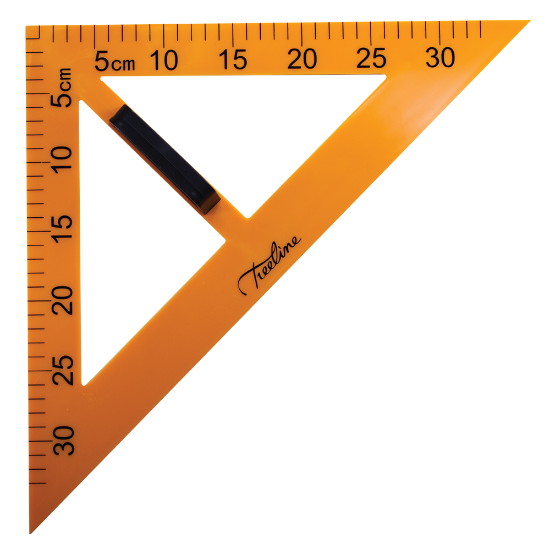 Picture of Chalkboard Equipment: 45 Degree Set Square White