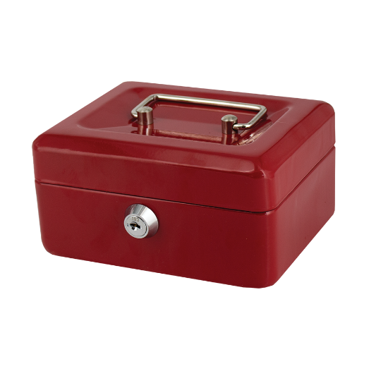 Picture of Cash Boxes: 6 Inch (150mm) Red