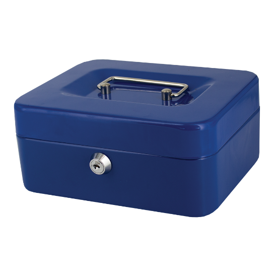 Picture of Cash Boxes: 8 Inch (200mm) Blue