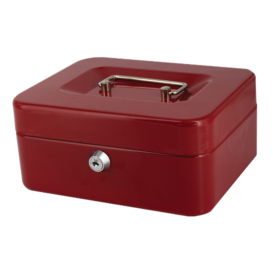 Picture of Cash Boxes: 8 Inch (200mm) Red