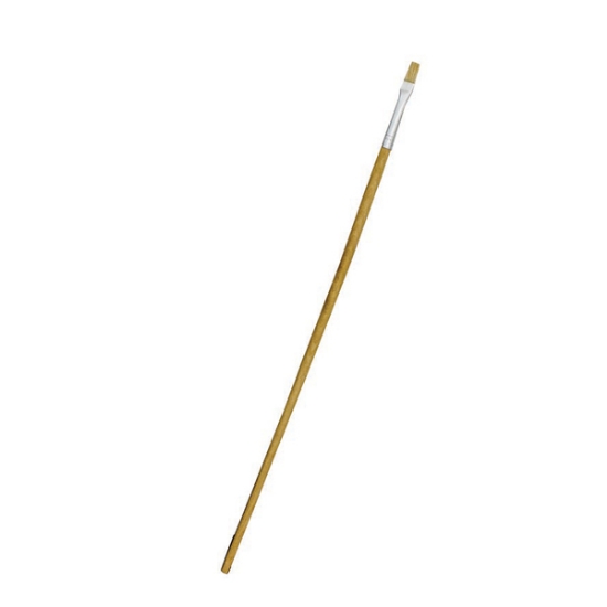 Picture of Paint Brushes: Size 2 Beige Long Handle Flat Synth