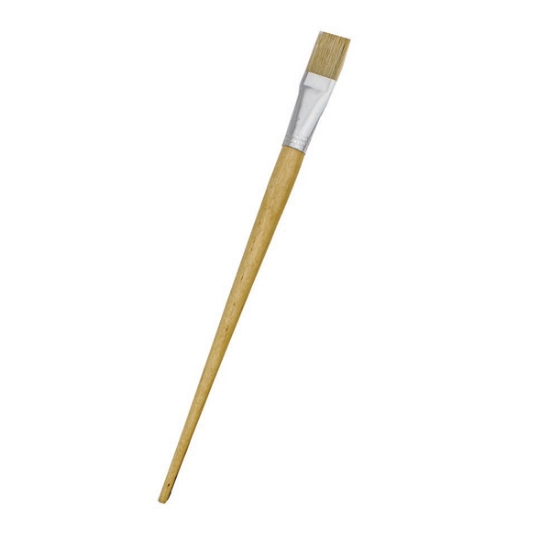 Picture of Paint Brushes: Size 9 Beige Long Handle Flat Synth