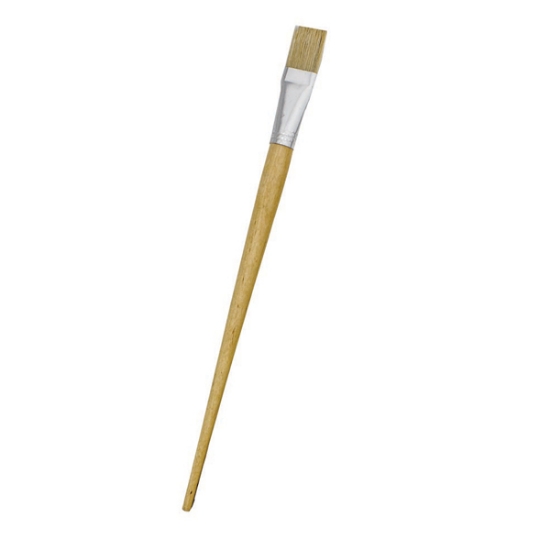 Picture of Paint Brushes: Size 10 Beige Long Handle Flat Synt