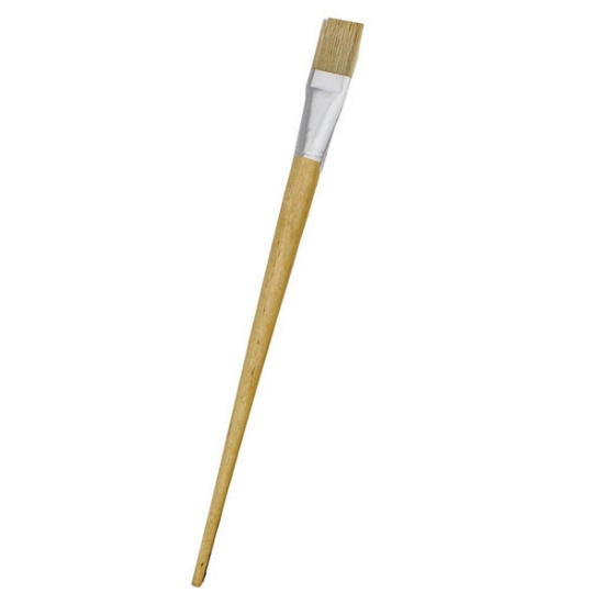 Picture of Paint Brushes: Size 11 Beige Long Handle Flat Synt