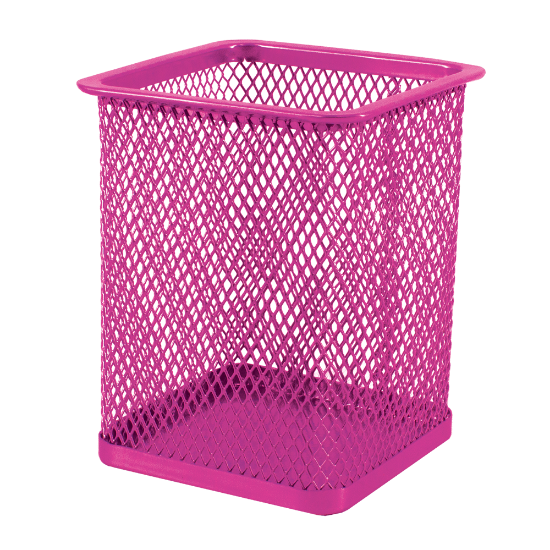 Picture of Wire Mesh Range Sqaure Pen Holder M105 Pink