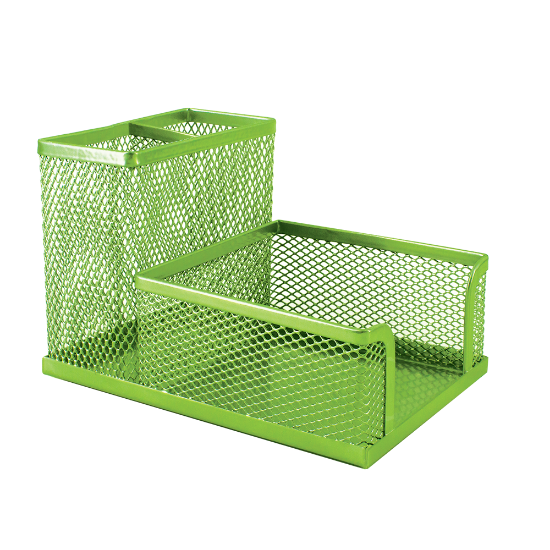 Picture of Wire Mesh Range Cube & Pen Holder M415 Green