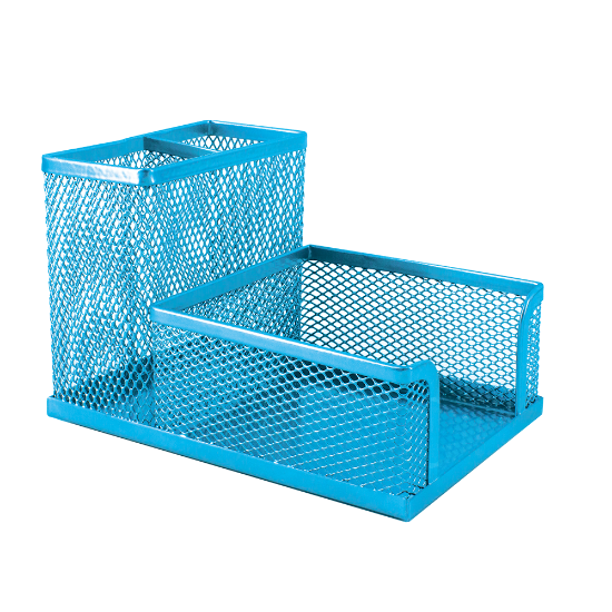 Picture of Wire Mesh Range Cube & Pen Holder M415 Sky Blue