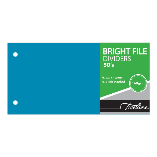 Picture of Dividers: Bright 2 Hole 160gsm Blue