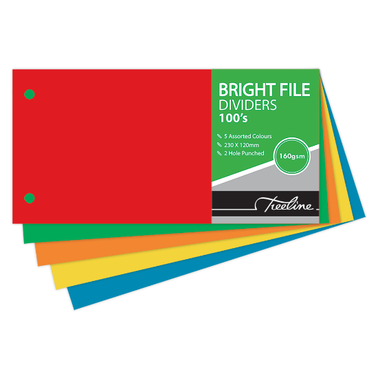 Picture of Dividers: Bright 2 Hole 160gsm