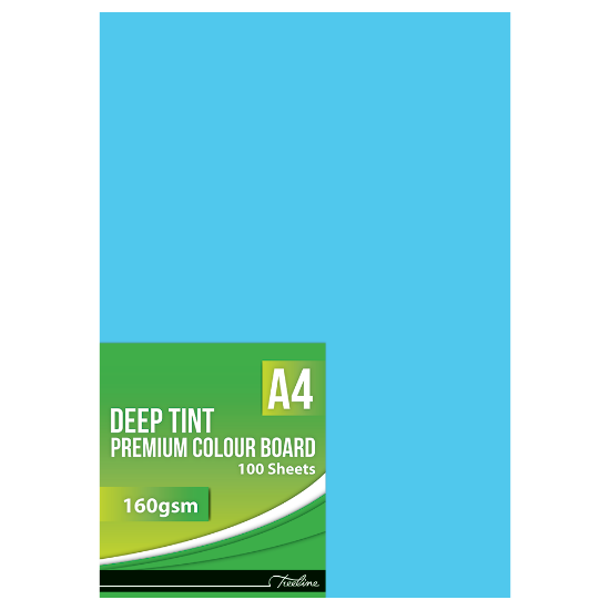 Picture of Project Board: A4 Deep Tint 100'S 160gsm Turquoise