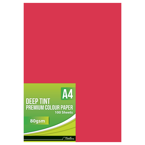 Picture of Premium Paper: A4'S Deep Tint 100'S Red