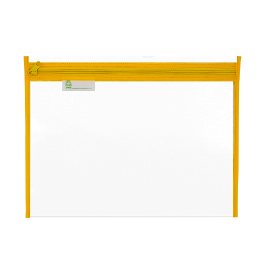 Picture of Book Bags -Thick PVC with Zip Yellow