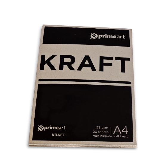 Picture of Prime Art A4 Kraft Pad 175g 20 sh