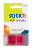 Picture of Adhesive Pop-Up Flags Printed: Sign Here Pink Box-