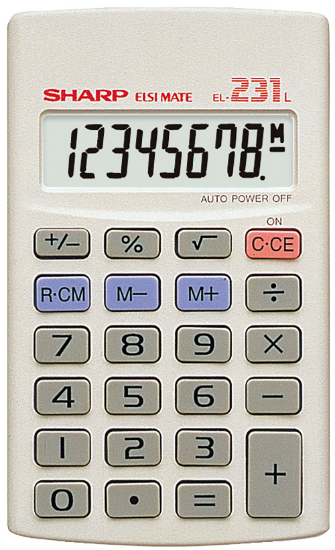 Picture of Calculator Sharp EL-231