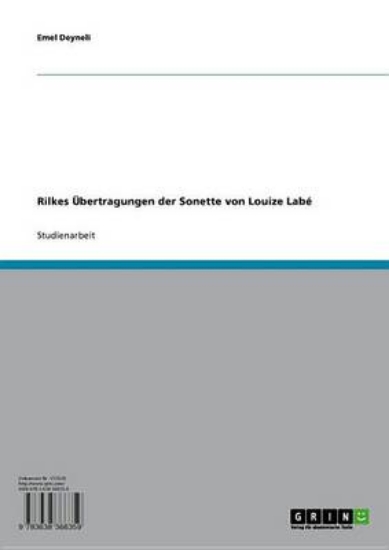 Picture of Rilkes Bertragungen Der Sonette Von Louize Lab