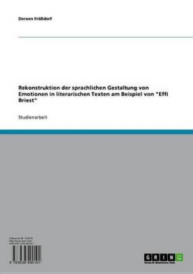 Picture of Rekonstruktion Der Sprachlichen Gestaltung Von Emo