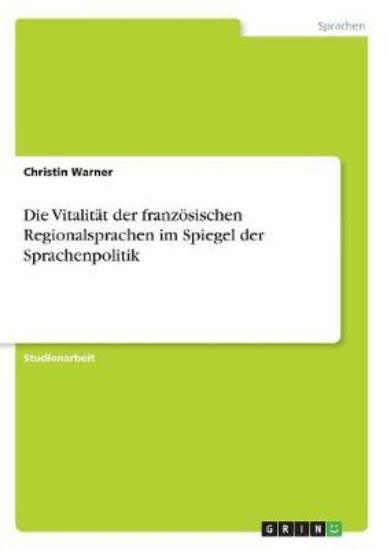 Picture of Die Vitalitat der franzoesischen Regionalsprachen