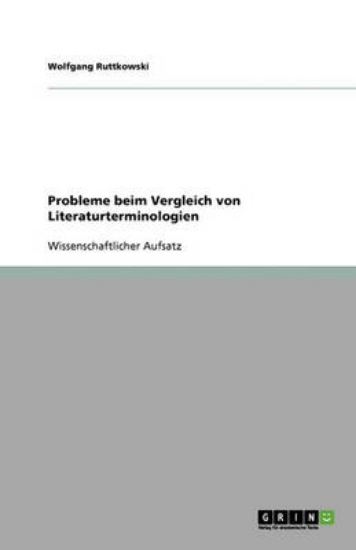 Picture of Probleme Beim Vergleich Von Literaturterminologien