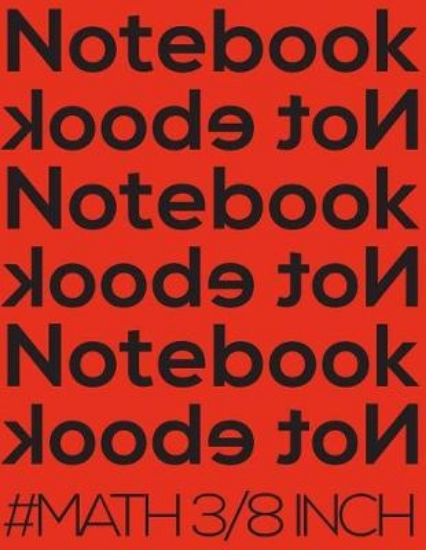 Picture of Notebook Not eBook #math 3/8 Inch