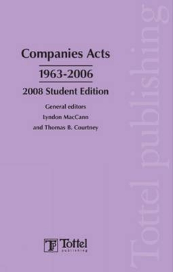 Picture of Companies Acts 1963-2006 2008